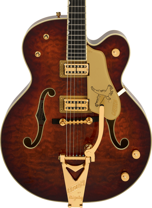 Gretsch G6136TGQM-59 Limited Edition Quilt Classic Falcon with Bigsby Electric Guitar - Forge Glow