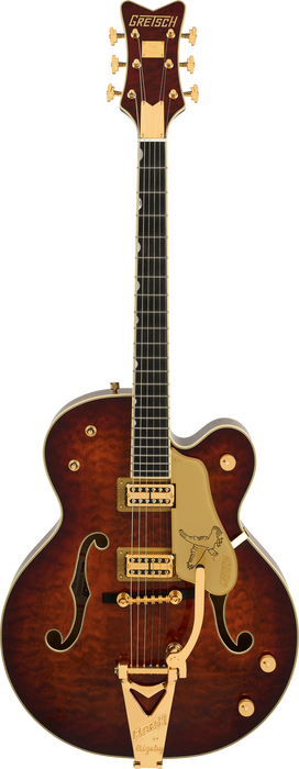Gretsch G6136TGQM-59 Limited Edition Quilt Classic Falcon with Bigsby Electric Guitar - Forge Glow