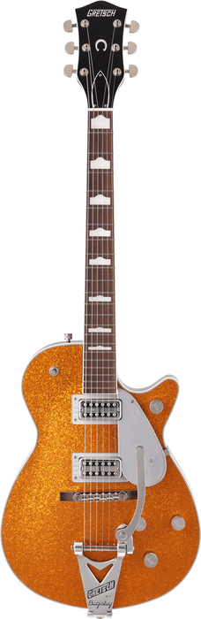 Gretsch G6129T-89 Vintage Select 89 Sparkle Jet with Bigsby Rosewood Fingerboard Electric Guitar - Gold Sparkle