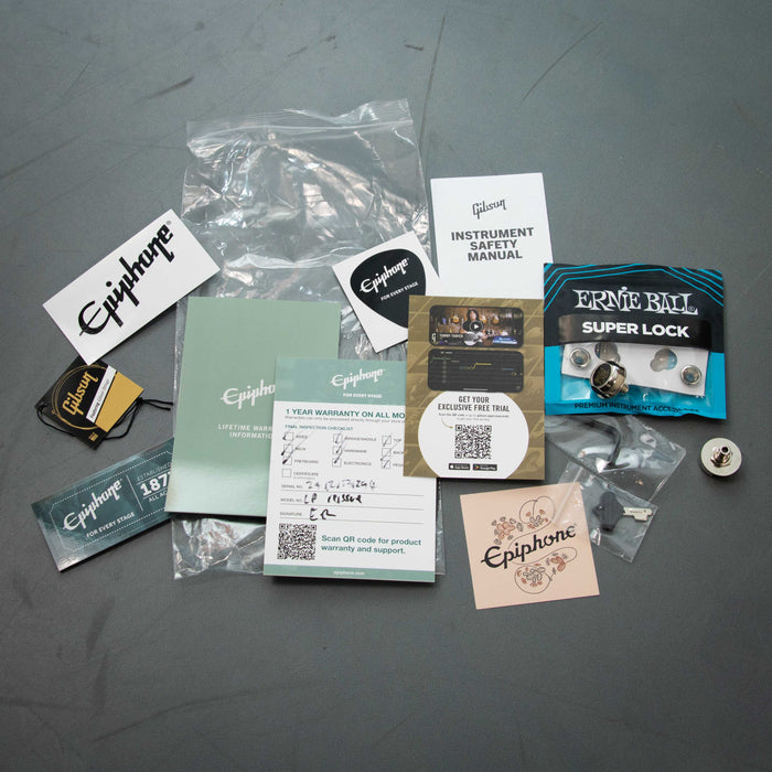 Epiphone Inspired By Gibson Custom 1959 Les Paul Standard Reissue w/Case - Washed Bourbon Burst - Preowned