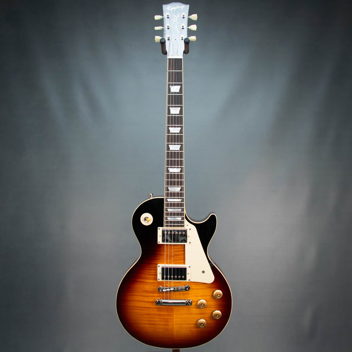 Epiphone Inspired By Gibson Custom 1959 Les Paul Standard Reissue w/Case - Washed Bourbon Burst - Preowned