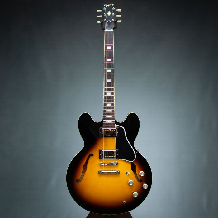 Epiphone Inspired By Gibson Custom 1962 ES-355 w/Case - Vintage Burst - Preowned