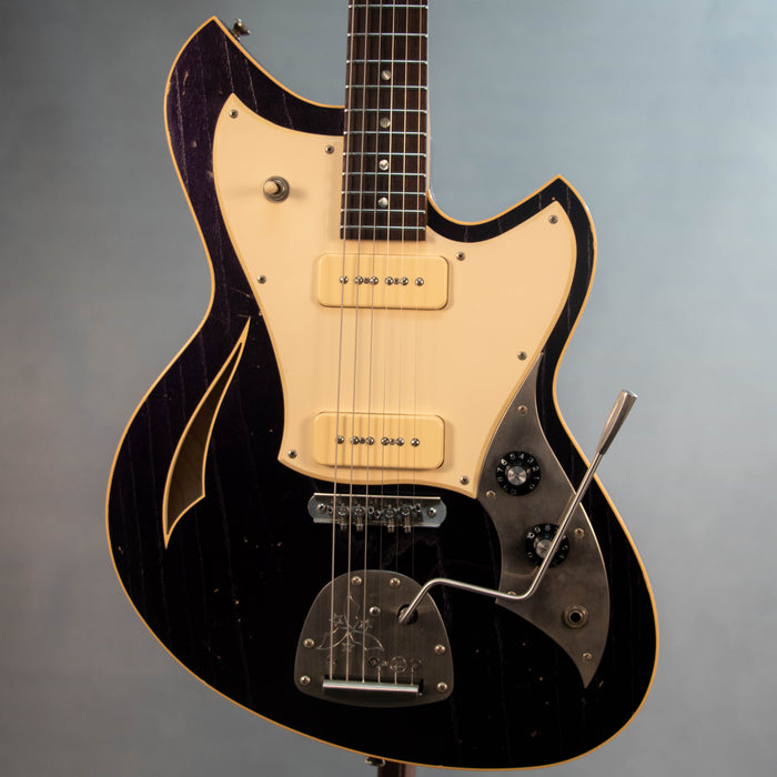 Novo Miris J Light Distress Stainless Frets Electric Guitar w/Bag - Purple Stranger - Preowned