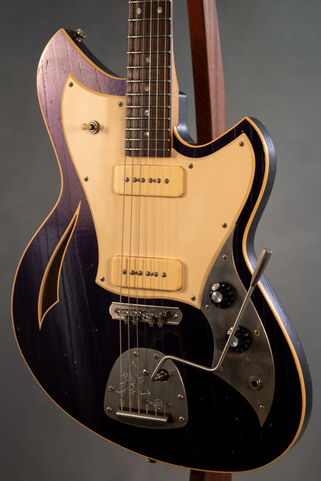 Novo Miris J Light Distress Stainless Frets Electric Guitar w/Bag - Purple Stranger - Preowned