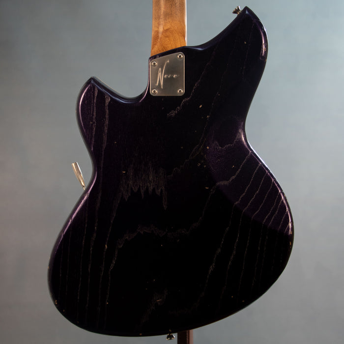 Novo Miris J Light Distress Stainless Frets Electric Guitar w/Bag - Purple Stranger - Preowned