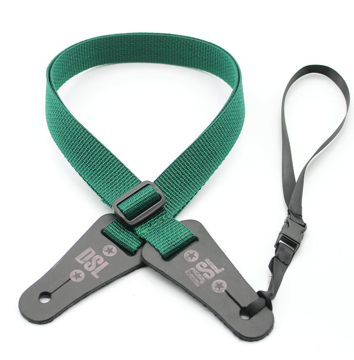 DSL 1 Inch Ukulele Poly Strap Green