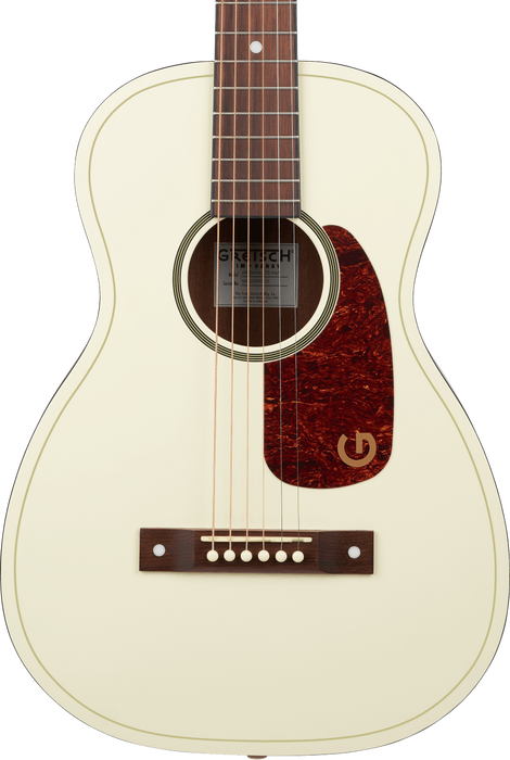 Gretsch Jim Dandy Parlor LTD Walnut Fingerboard Tortoise Pickguard - Vintage White