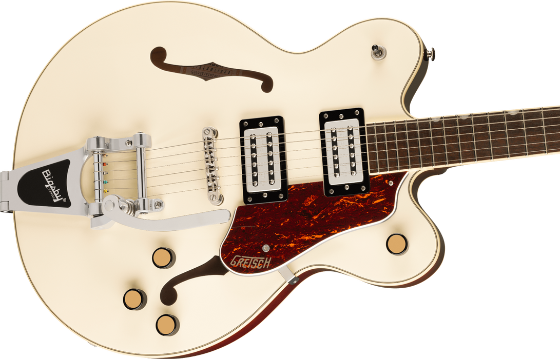 Gretsch G2622T Streamliner Center Block Double-Cut with Bigsby Laurel Fingerboard BroadTron BT-3S Pickups - Vintage White