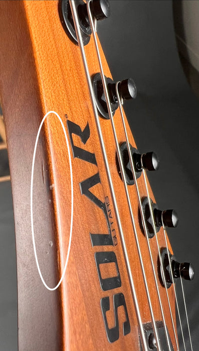 Solar SB1.6FOB Evertune - Flame Ocean Blue Burst Matte - Preowned