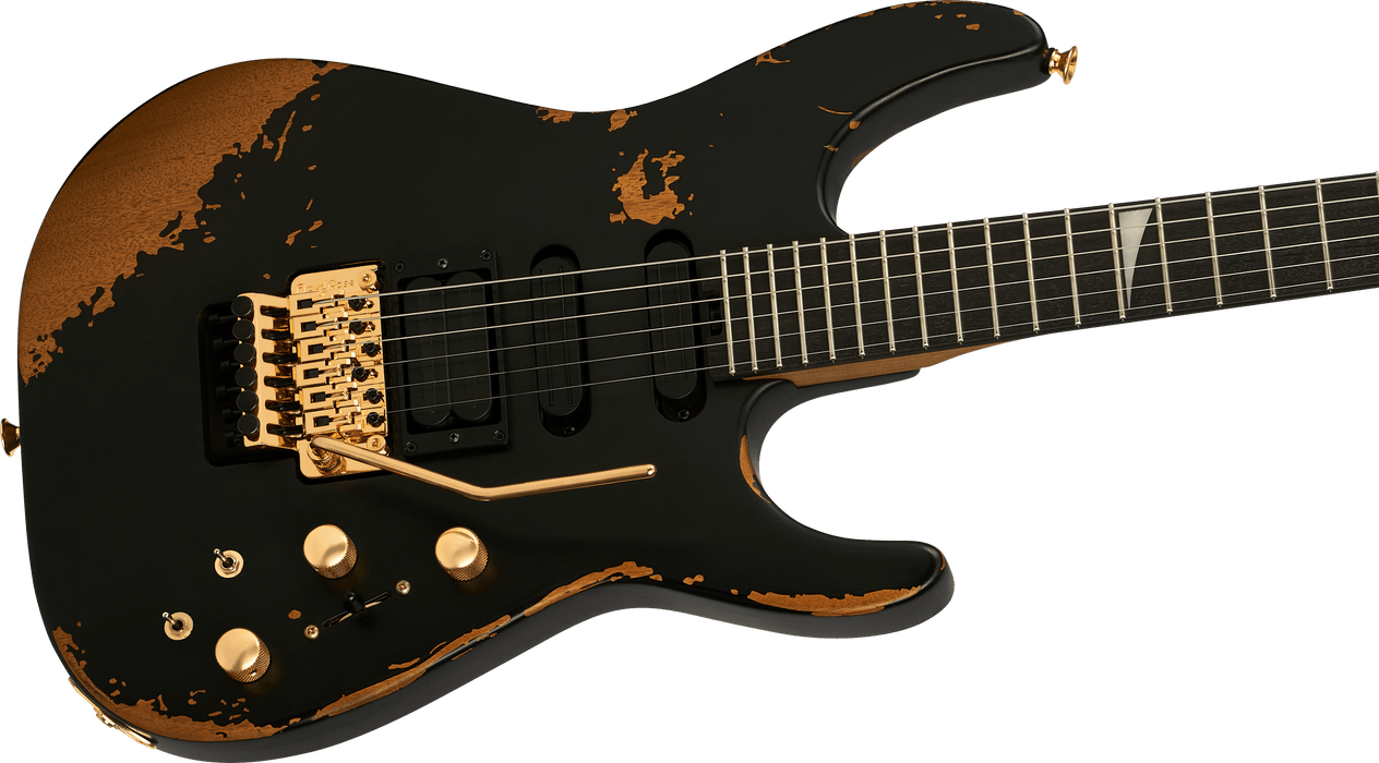 Jackson Pro Series Signature Phil Collen PC1-E Electric Guitar - Worn Black