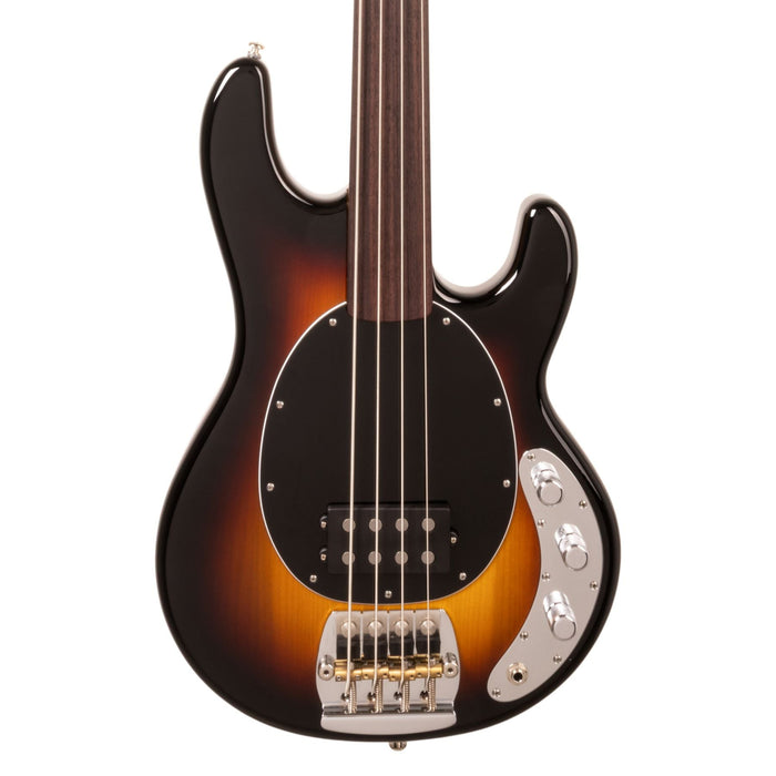 Ernie Ball Music Man Pino Palladino Fretless StingRay Bass Guitar - 79 Burst