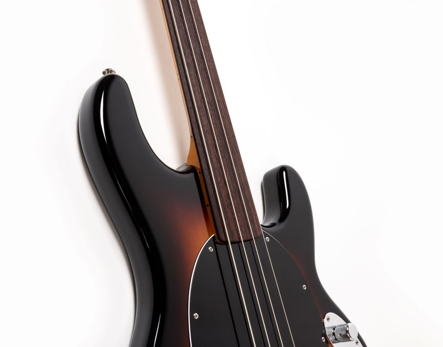 Ernie Ball Music Man Pino Palladino Fretless StingRay Bass Guitar - 79 Burst