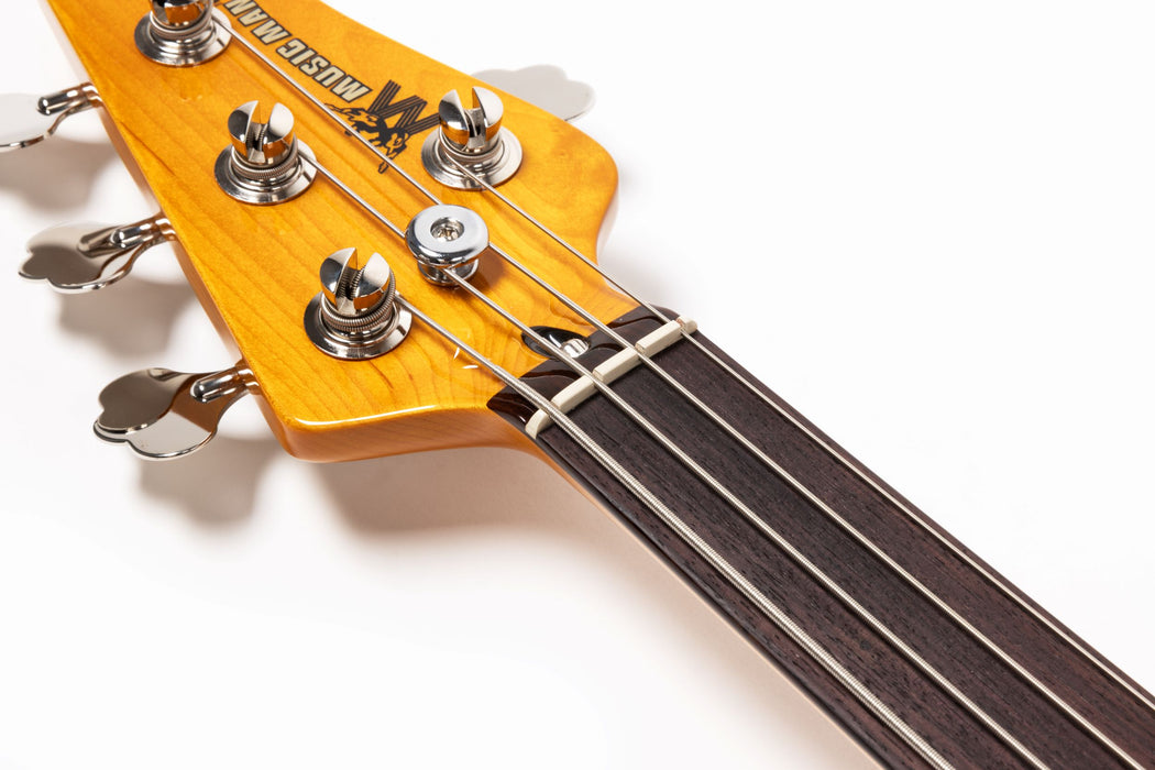 Ernie Ball Music Man Pino Palladino Fretless StingRay Bass Guitar - 79 Burst