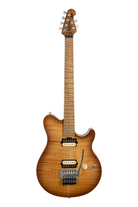 Ernie Ball Music Man Axis Electric Guitar - Honey Pot Flame Top Satin