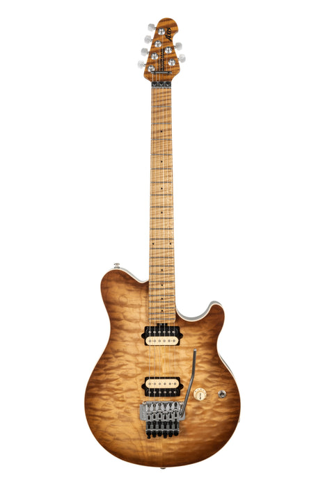 Ernie Ball Music Man Axis Electric Guitar - Honey Pot Quilt Top Satin