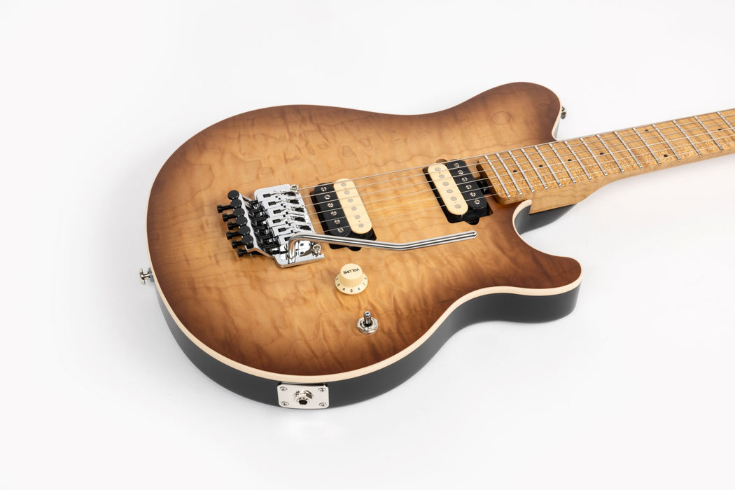 Ernie Ball Music Man Axis Electric Guitar - Honey Pot Quilt Top Satin