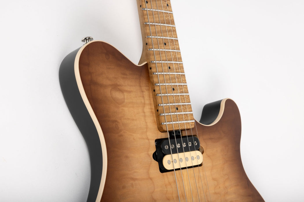 Ernie Ball Music Man Axis Electric Guitar - Honey Pot Quilt Top Satin