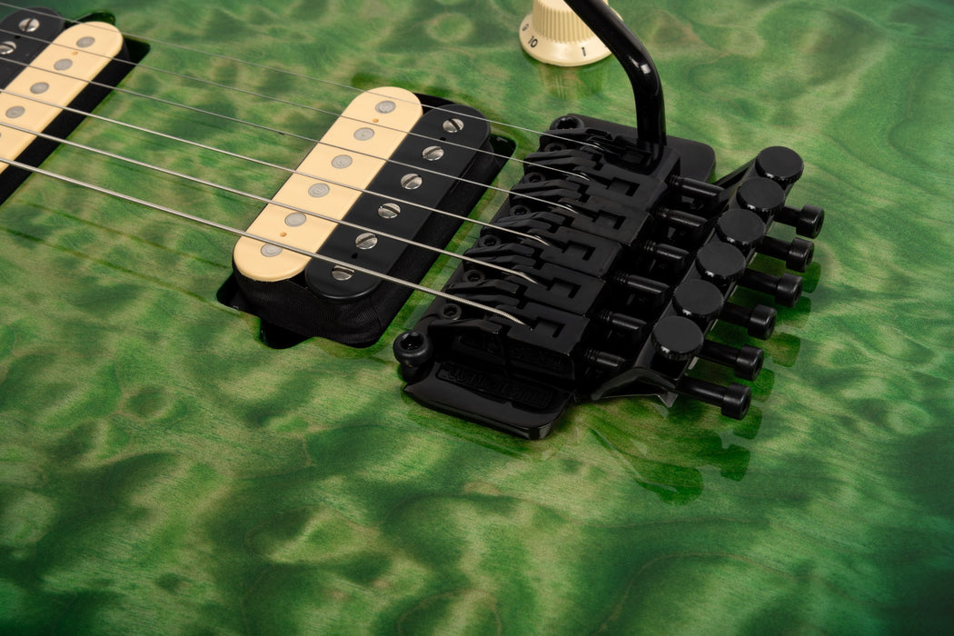 Ernie Ball Music Man Axis Electric Guitar - Matcha Quilt Top