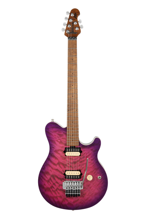 Ernie Ball Music Man Axis Electric Guitar - Olallieberry Quilt Top