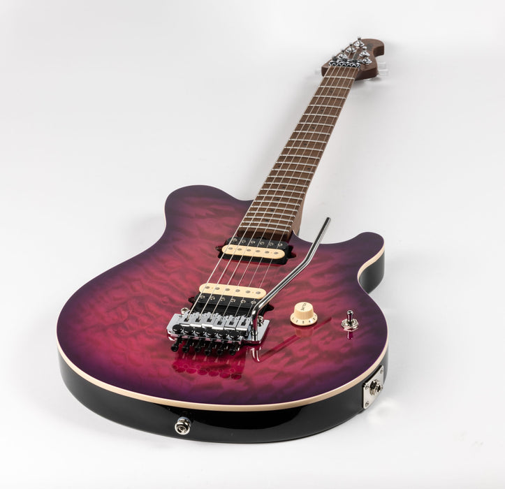 Ernie Ball Music Man Axis Electric Guitar - Olallieberry Quilt Top