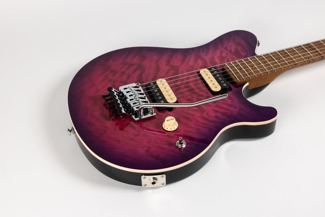 Ernie Ball Music Man Axis Electric Guitar - Olallieberry Quilt Top