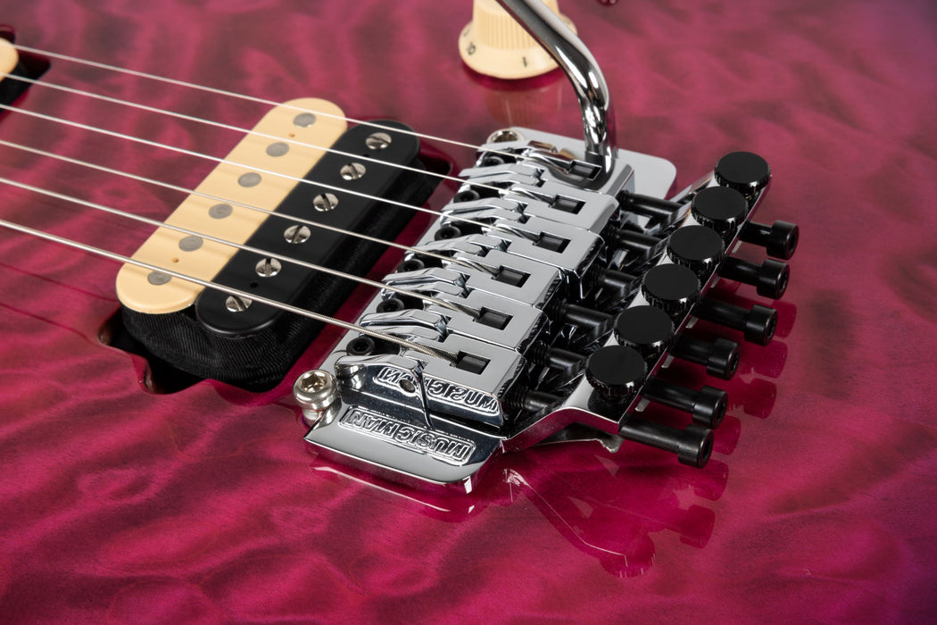 Ernie Ball Music Man Axis Electric Guitar - Olallieberry Quilt Top