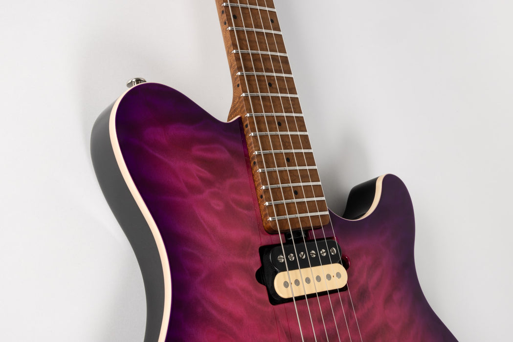Ernie Ball Music Man Axis Electric Guitar - Olallieberry Quilt Top