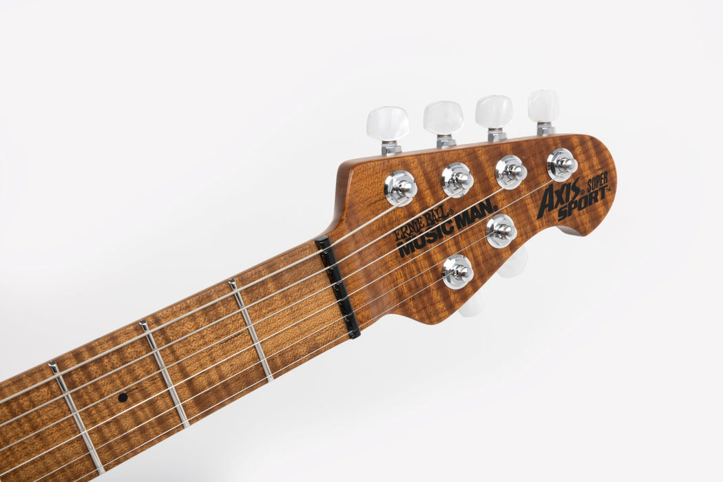 Ernie Ball Music Man Axis Super Sport Electric Guitar - Honey Pot Flame Top Satin