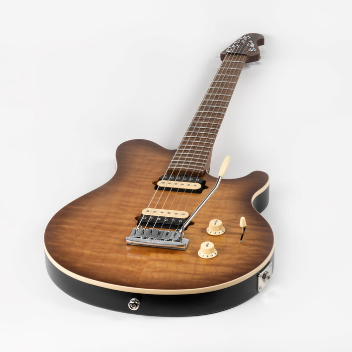 Ernie Ball Music Man Axis Super Sport Electric Guitar - Honey Pot Quilt Top Satin