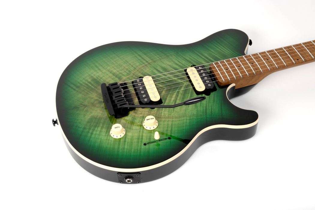 Ernie Ball Music Man Axis Super Sport Electric Guitar - Matcha Flame Top