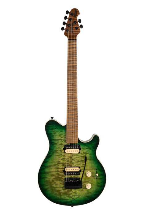 Ernie Ball Music Man Axis Super Sport Electric Guitar - Matcha Quilt Top