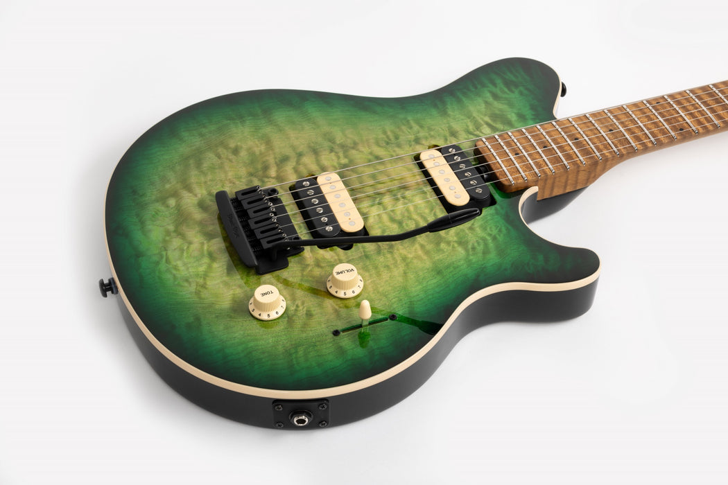 Ernie Ball Music Man Axis Super Sport Electric Guitar - Matcha Quilt Top