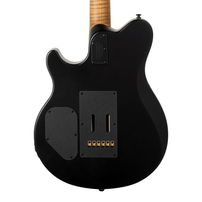 Ernie Ball Music Man Axis Super Sport Electric Guitar - Charcoal Cloud Flame Top Satin