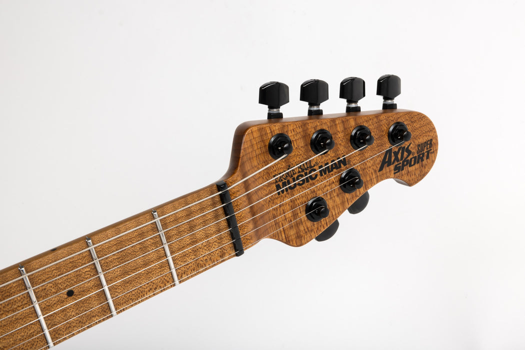 Ernie Ball Music Man Axis Super Sport Electric Guitar - Charcoal Cloud Flame Top Satin