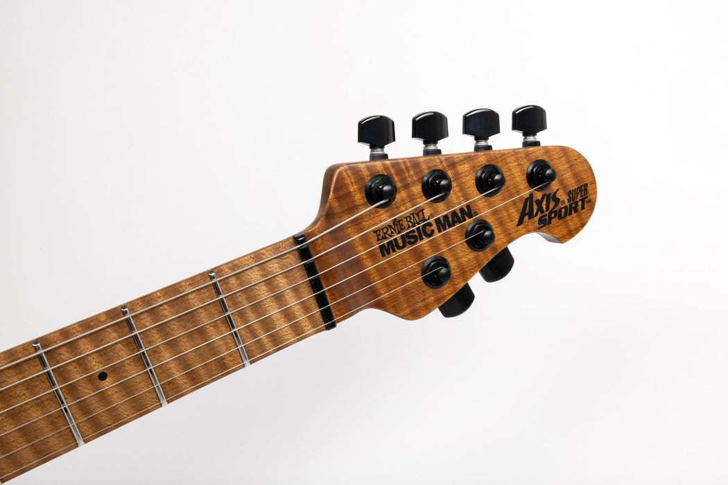 Ernie Ball Music Man Axis Super Sport Electric Guitar - Charcoal Cloud Quilt Top Satin