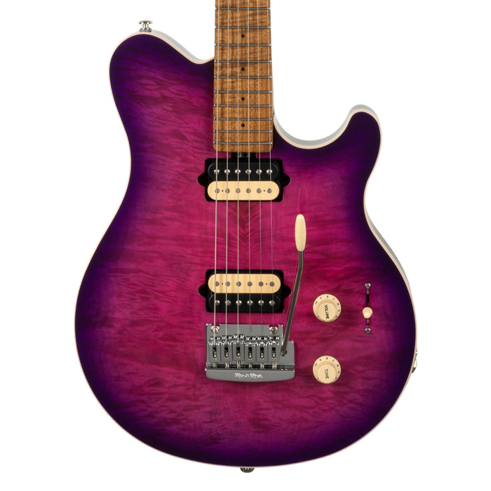 Ernie Ball Music Man Axis Super Sport Electric Guitar - Olallieberry Flame Top