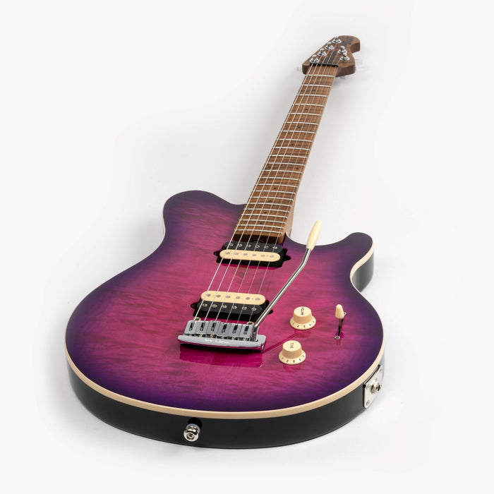 Ernie Ball Music Man Axis Super Sport Electric Guitar - Olallieberry Flame Top