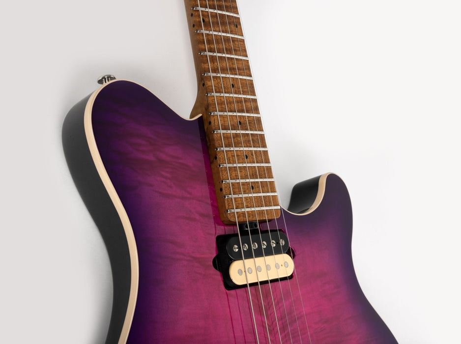 Ernie Ball Music Man Axis Super Sport Electric Guitar - Olallieberry Flame Top