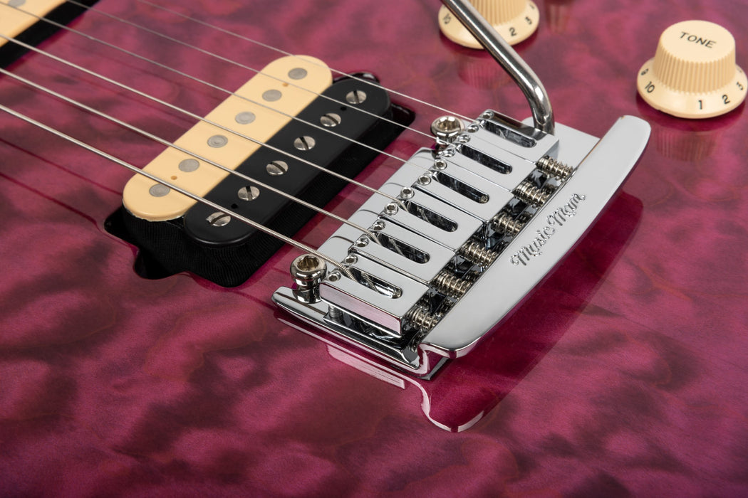 Ernie Ball Music Man Axis Super Sport Electric Guitar - Olallieberry Quilt Top