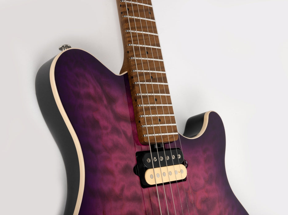 Ernie Ball Music Man Axis Super Sport Electric Guitar - Olallieberry Quilt Top