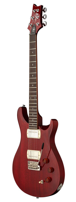 PRS SE DGT Standard Electric Guitar - Moons, Vintage Cherry