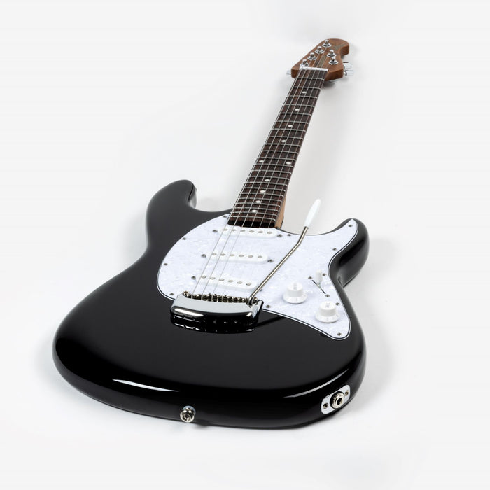 Ernie Ball Music Man Cutlass HT SSS Electric Guitar - Black