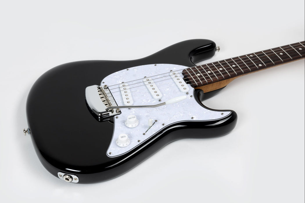 Ernie Ball Music Man Cutlass HT SSS Electric Guitar - Black