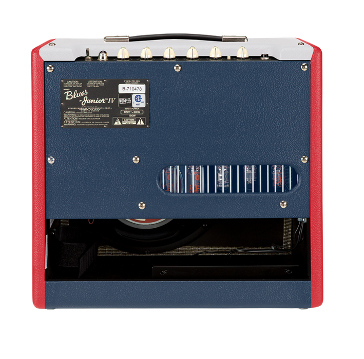 Fender FSR Blues Junior IV Colour Trio Guitar Combo Amp - Red White Blue