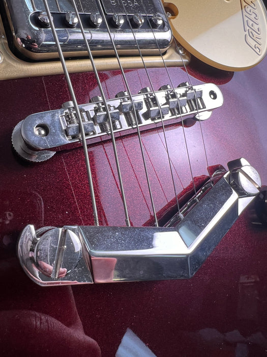 Gretsch 2018 G6228 Players Edition Jet BT with V-Stoptail w/Case - Dark Cherry Metallic - Preowned