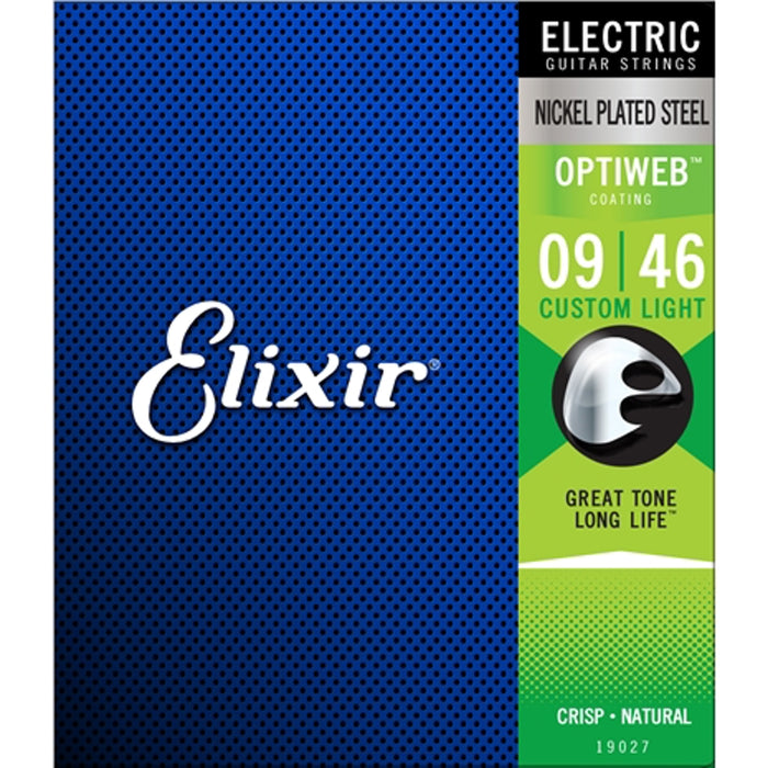 Elixir 19027 Optiweb Custom Lite 9-46 Electric Guitar Strings