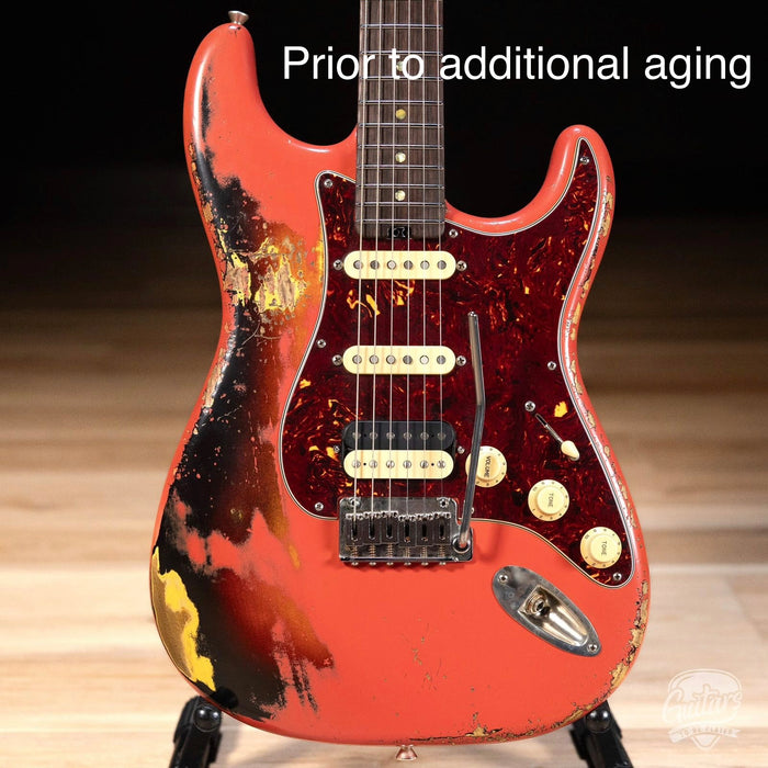 Shabat 2026 Lynx HSS Medium Heavy Aged w/Case - Fiesta Red Over 3-Tone - Preowned