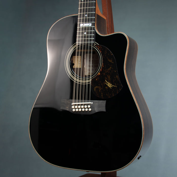 Maton 2026 EM100C-12 Messiah Custom 12 String w/Case - Blacktop - Preowned