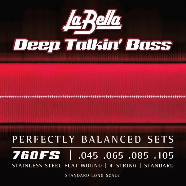 La Bella 760FS Dtb Flats - Std 45-105 Bass String Set