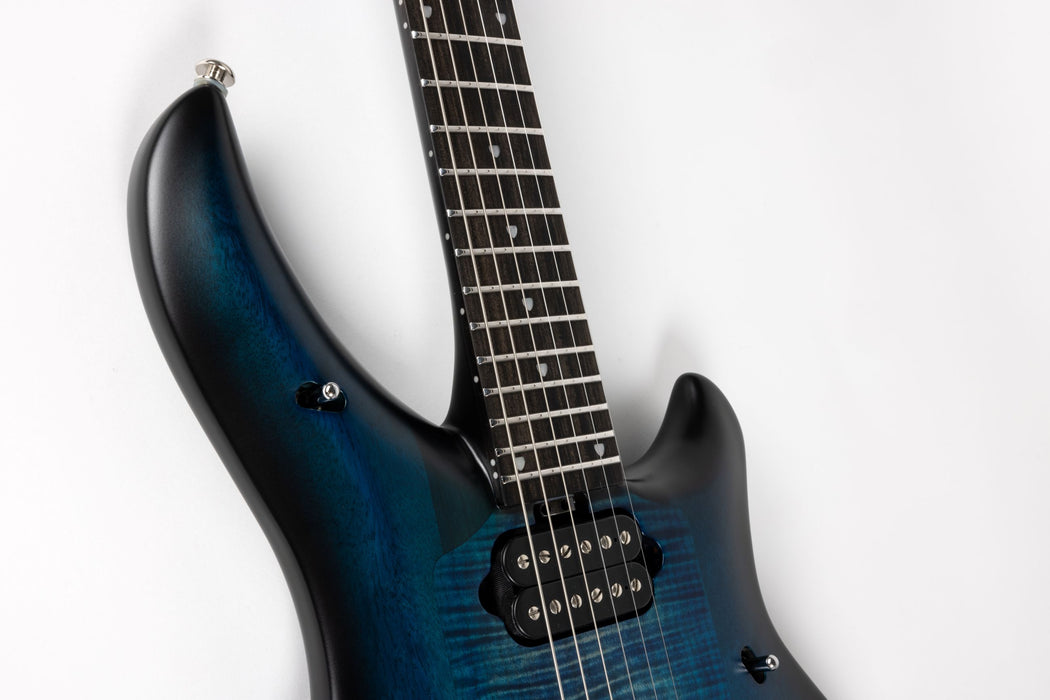 Ernie Ball Music Man Majesty Electric Guitar - Blue Silk